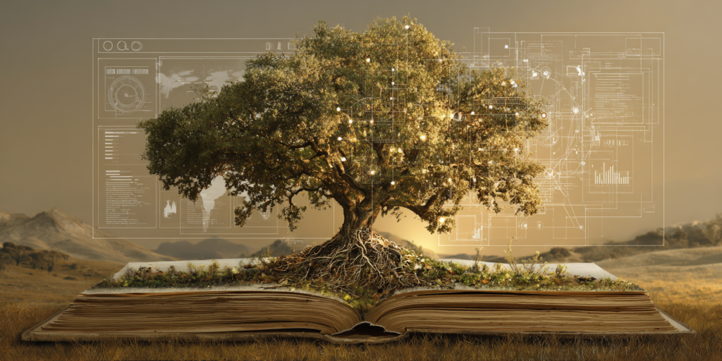 Lawless Strong oak tree growing through the pages of an open ec8961c0 3ab6 4acd 8444 f1febc16bbba