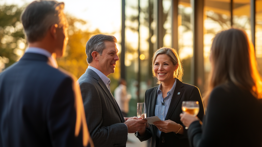 B2B outreach strategies for Dallas attorneys – business networking event at Dallas venue